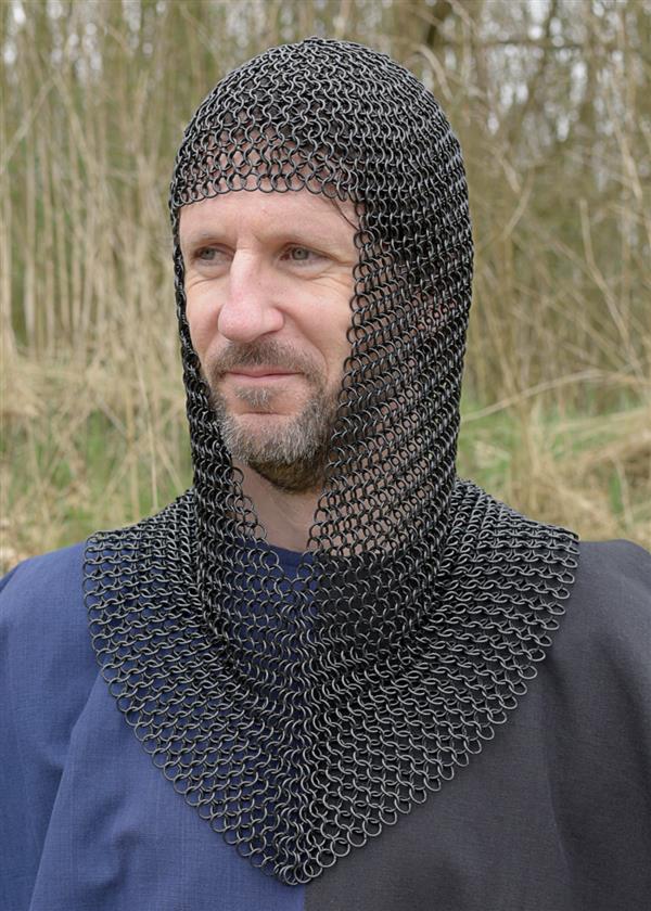Medieval & LARP Coif for Beginners - blackened