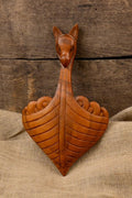Wandschmuck Drachenboot aus Holz