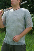 LARP Chainmail short sleeve - galvanized