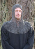 Chainmail Coif, Spring Steel, Round Rings, ID 8mm, Unriveted