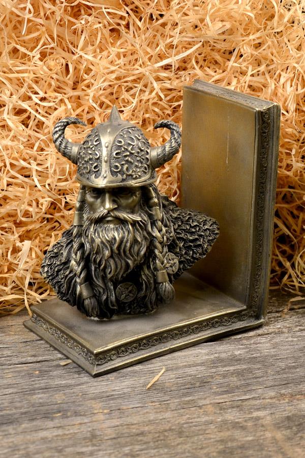 Buchstützen Wikinger