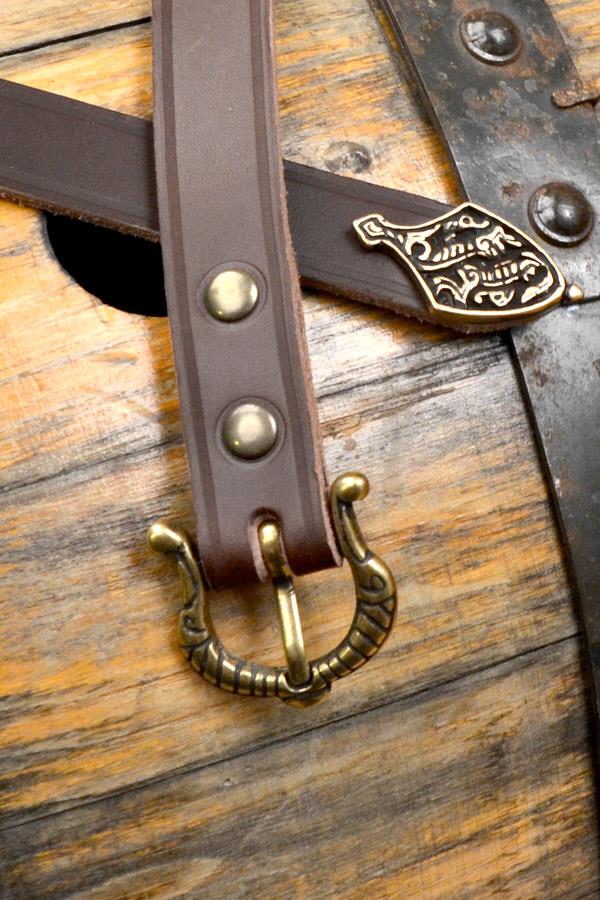 Wikinger Schwertgürtel Björn aus Leder