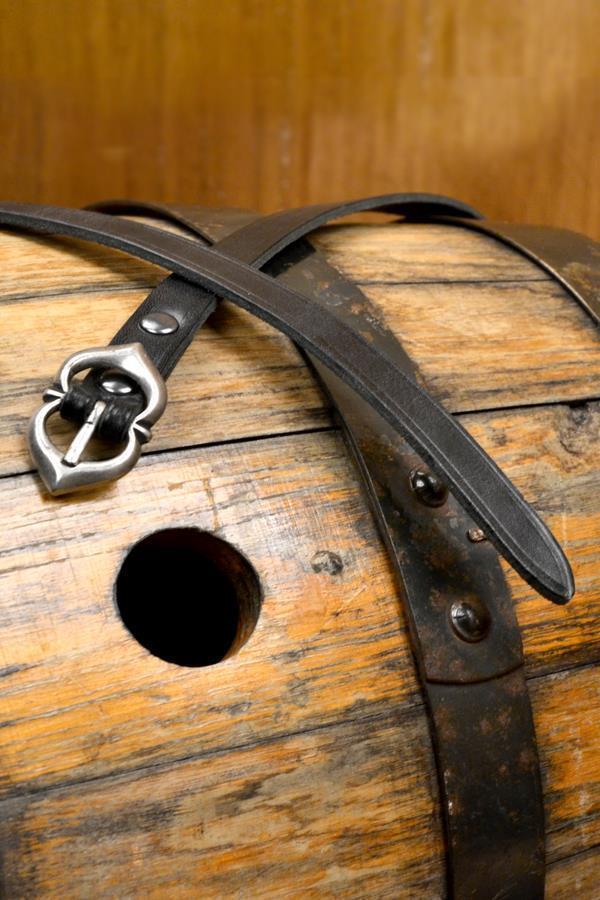 Medieval Long Belt Ruben made of Leather