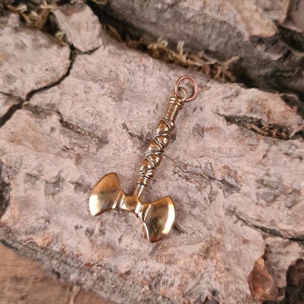 Bronze Double Axe Amulet