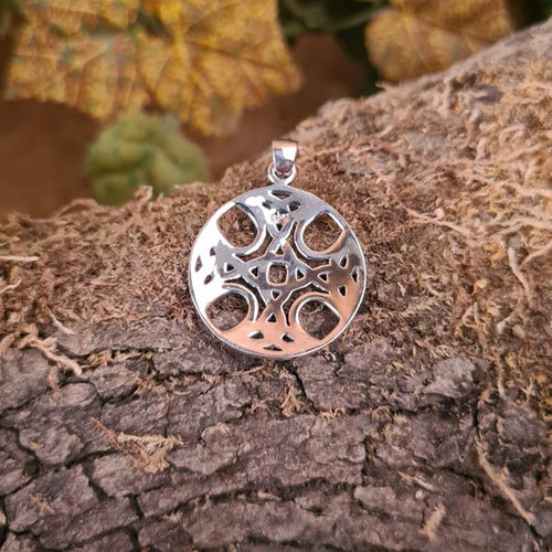 Celtic Cross Amulet made of Silver