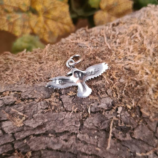 Amulett Rabe aus Silber