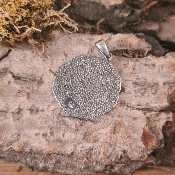 Amulett Wikingerkompass aus Silber