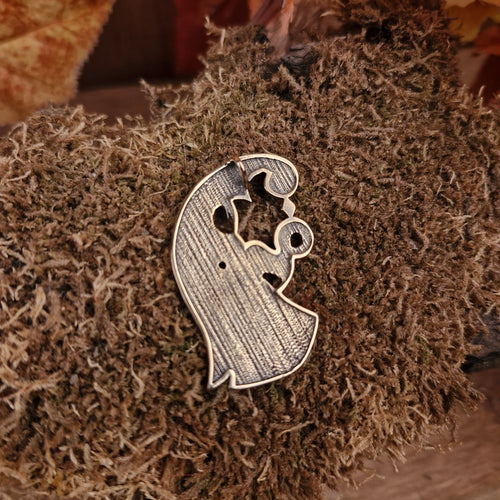 Vendel Raven Amulets for Couples made of Bronze - 2 Pieces