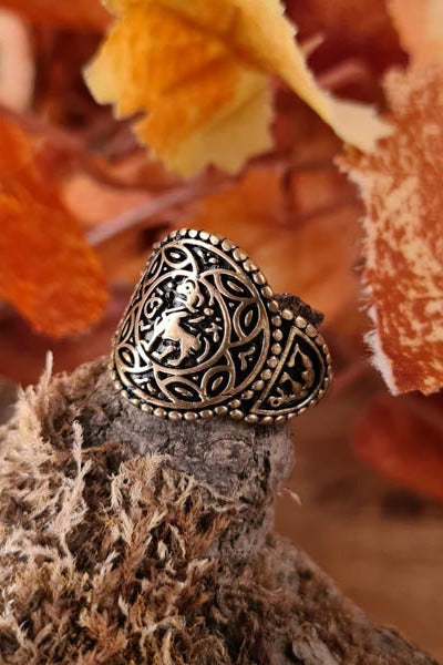 Anglo-Saxon Gentry Ring Aethelswith in Bronze - Replica