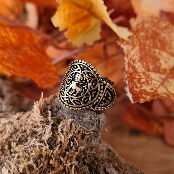Anglo-Saxon Gentry Ring Aethelswith in Bronze - Replica