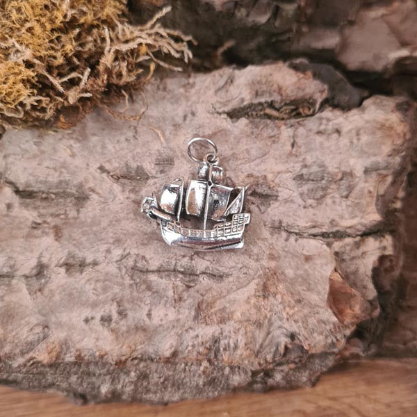 Anhänger Piratenschiff aus Silber