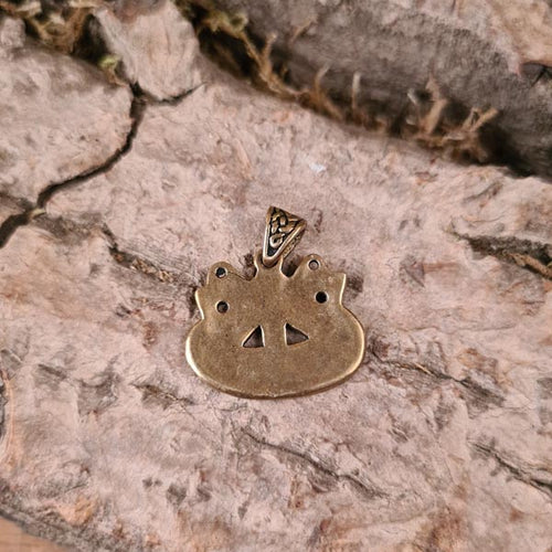 Viking Ship Bornholm Bronze Pendant