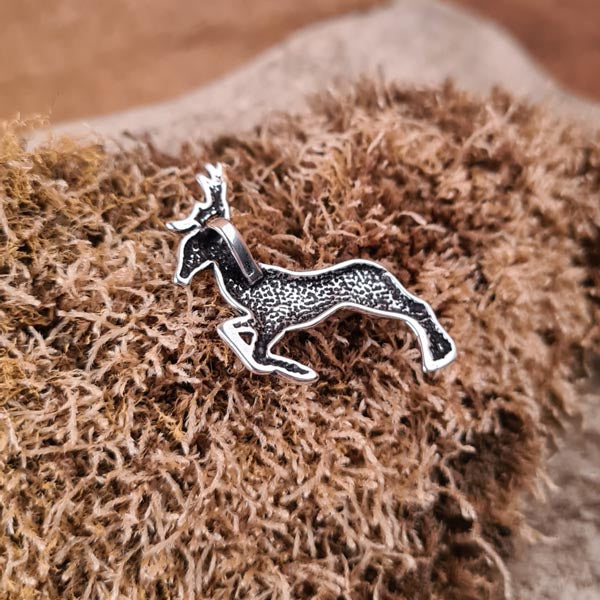 Anhänger Keltischer Hirsch aus Silber