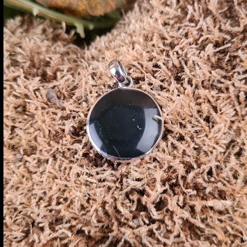 Tree of Life pendant with onyx, silver