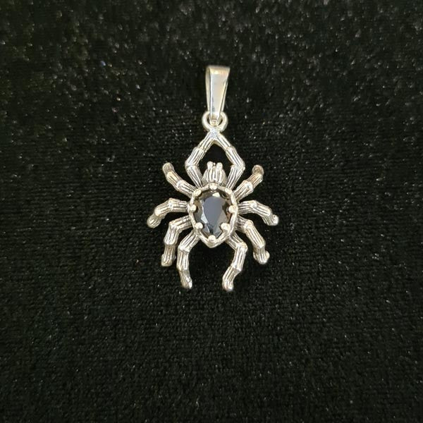 Anhänger Kristallspinne aus Silber