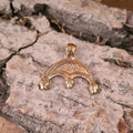 Ancient Bronze Lunula Amulet