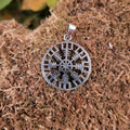Asatru Amulett Helm of Awe aus Silber