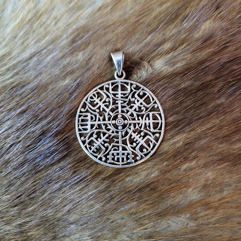 Asatru Amulett Vegvisir aus Silber