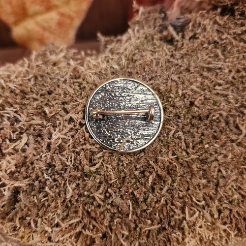 Asatru Brosche Vegvisir mit Runen aus Bronze