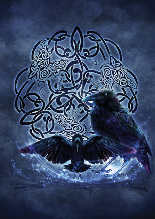 Greeting Card - Celtic Raven