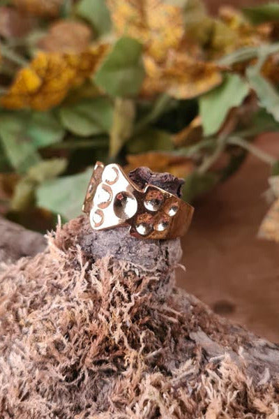 Wide Viking Bronze Ring