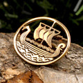 Dragon boat brooch made of bronze