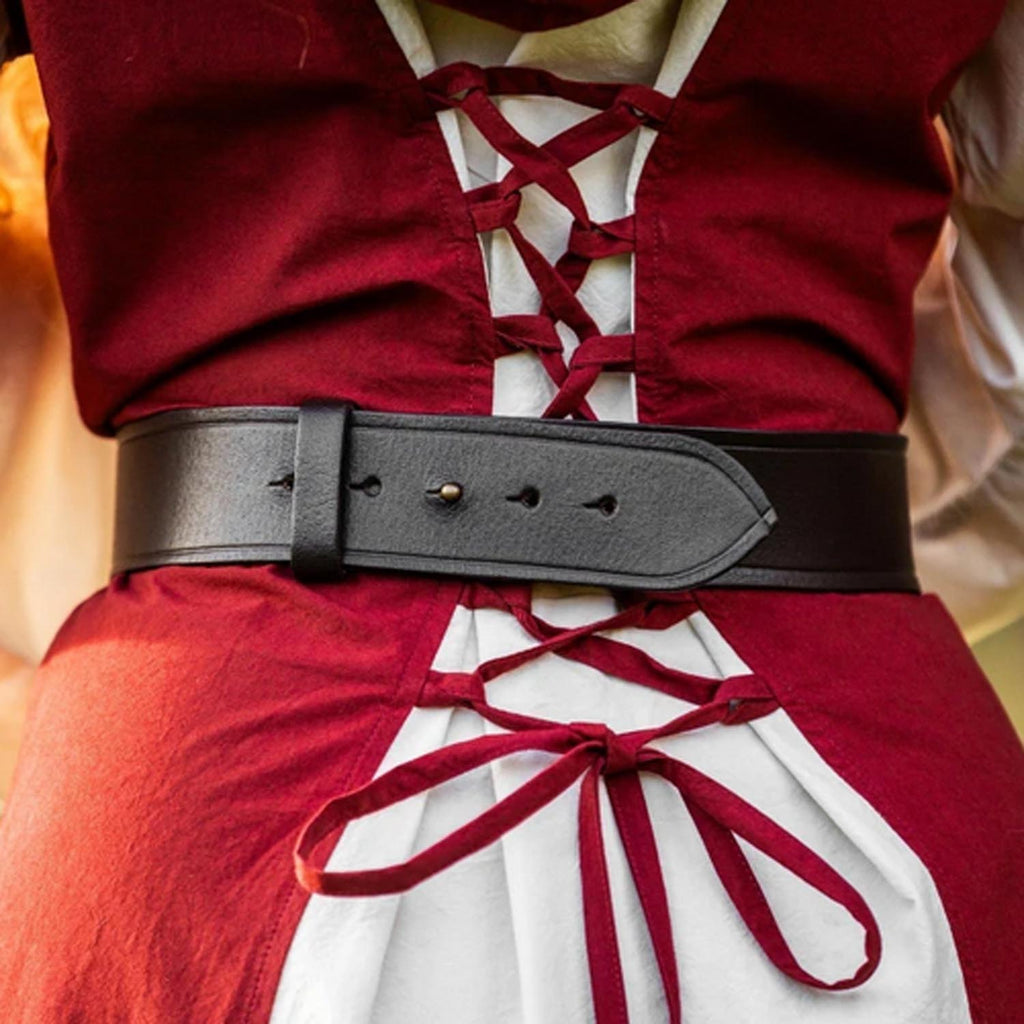 Ladies' leather corset belt