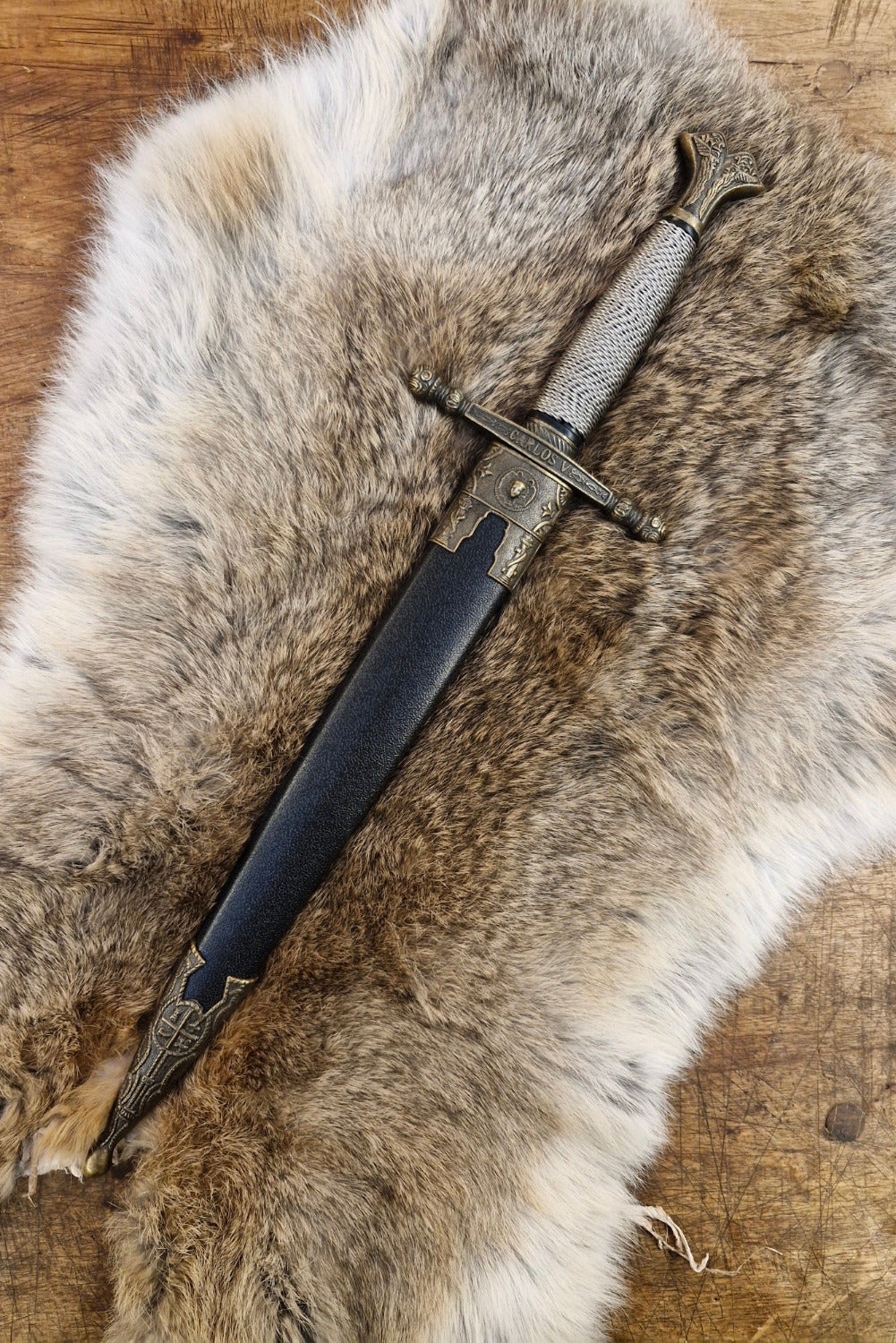 Decorative Dagger Charles V with Scabbard
