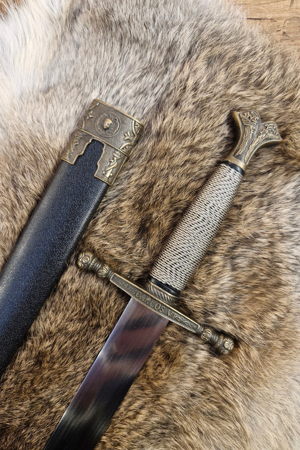 Decorative Dagger Charles V with Scabbard