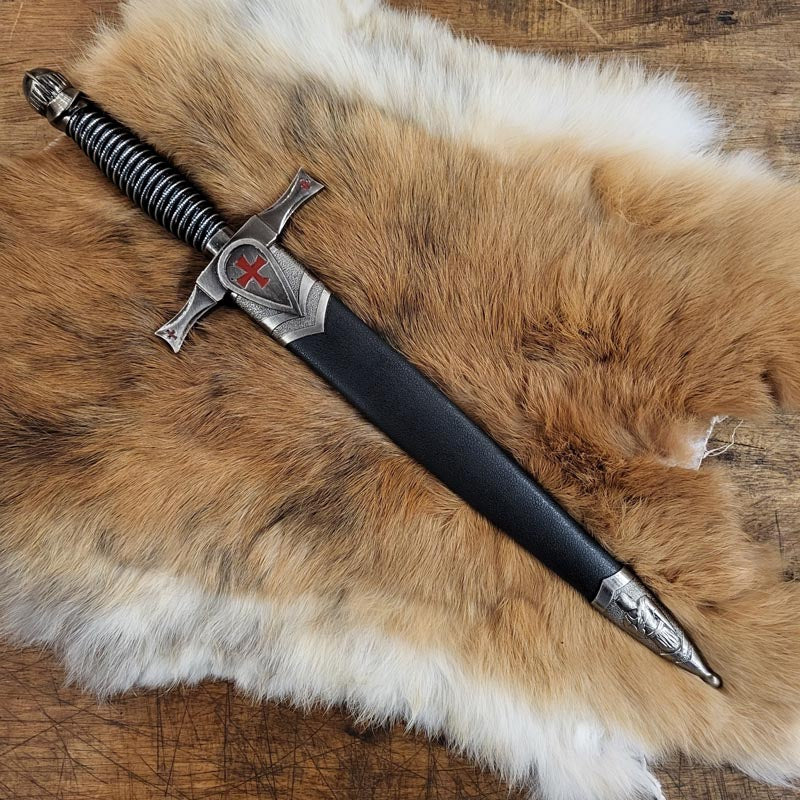 Decorative Crusader Dagger with Scabbard