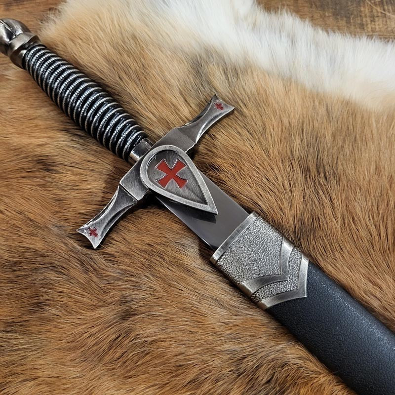 Decorative Crusader Dagger with Scabbard