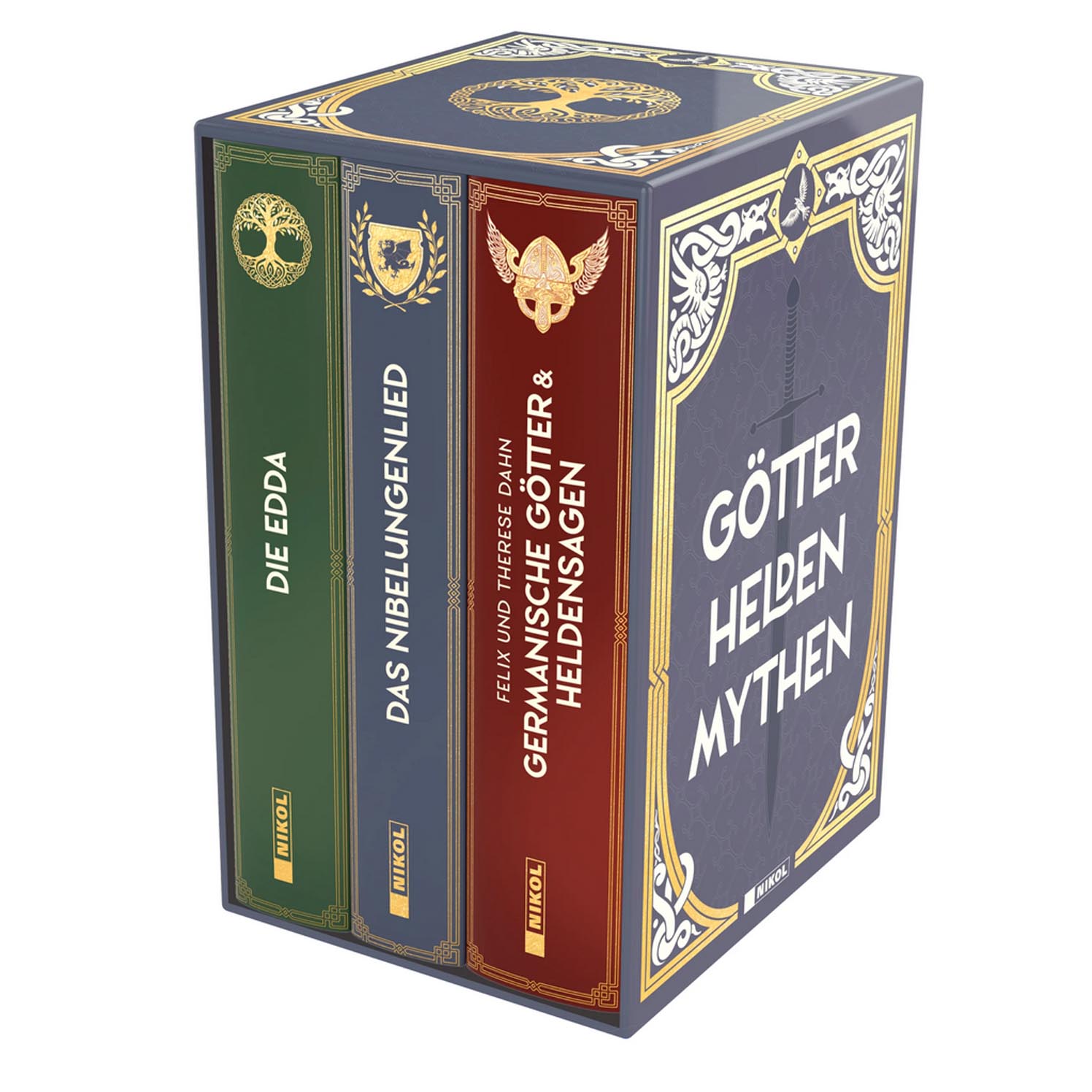 Gods-Heroes-Myths Box: The Edda, The Nibelungenlied, Germanic Gods and Heroic Sagas