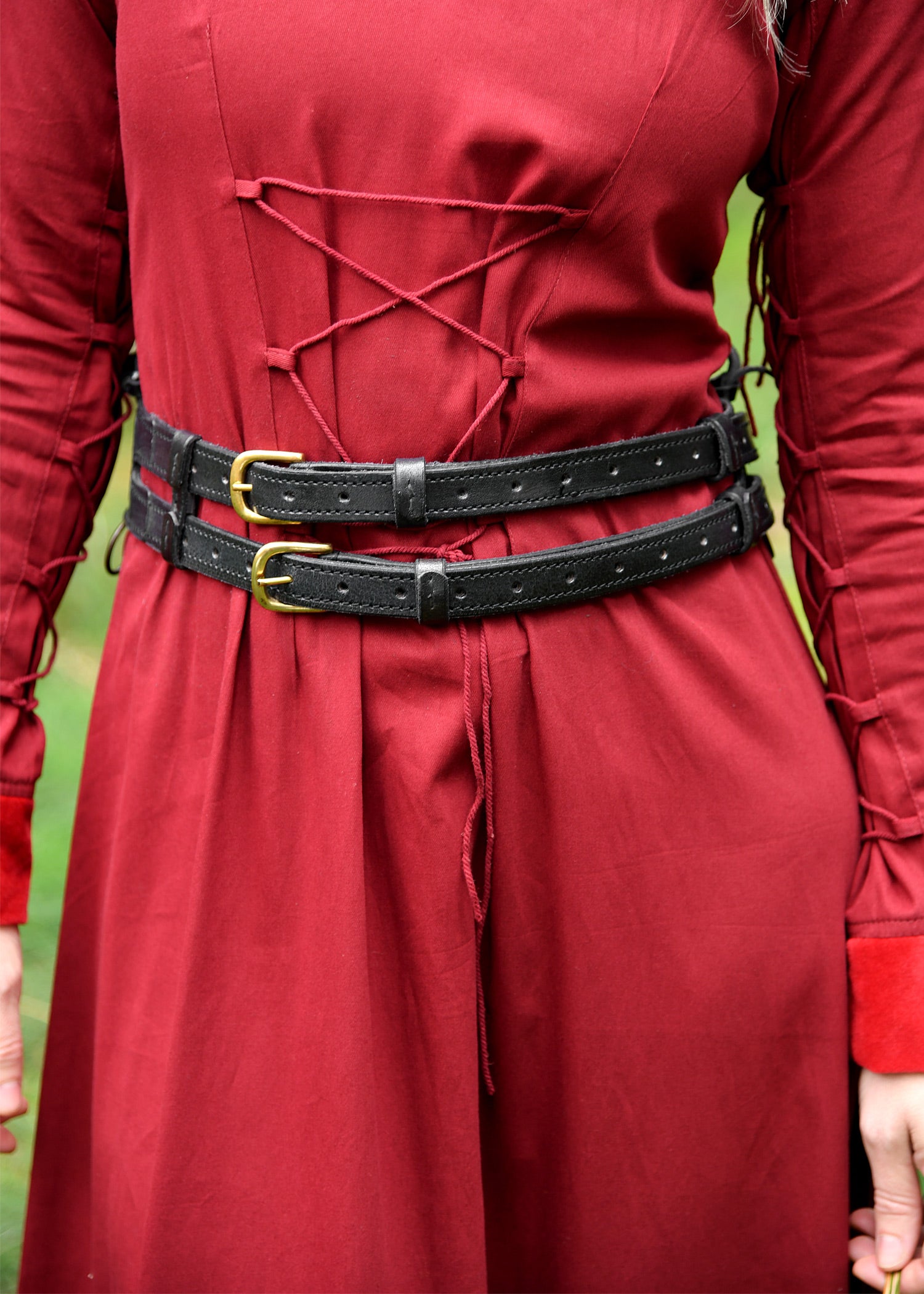 Pirate Double Belt made of Buffalo Leather