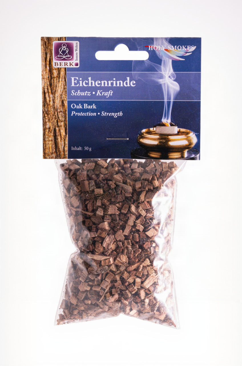 Duftende Eichenrinde zerkleinert abgepackt
