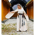 Edles Wikingerkleid mit Schleppärmeln