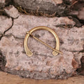 Simple Medieval Brooch Made of Brass