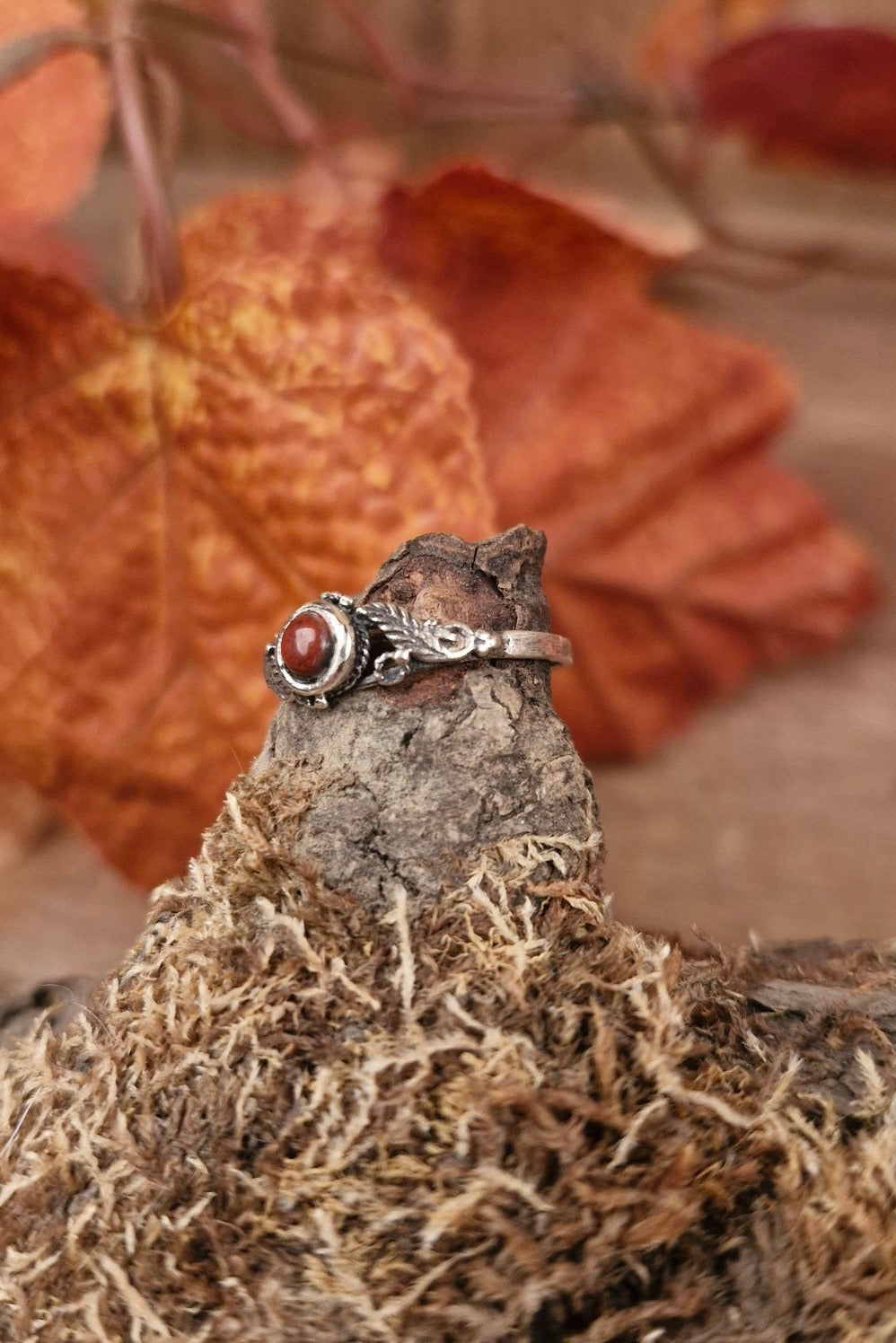 Elbenring mit Stein aus Silber