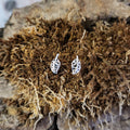 Elf Ear Studs Leaf in Silver
