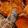 Elf Ring Leaves Made of Silver