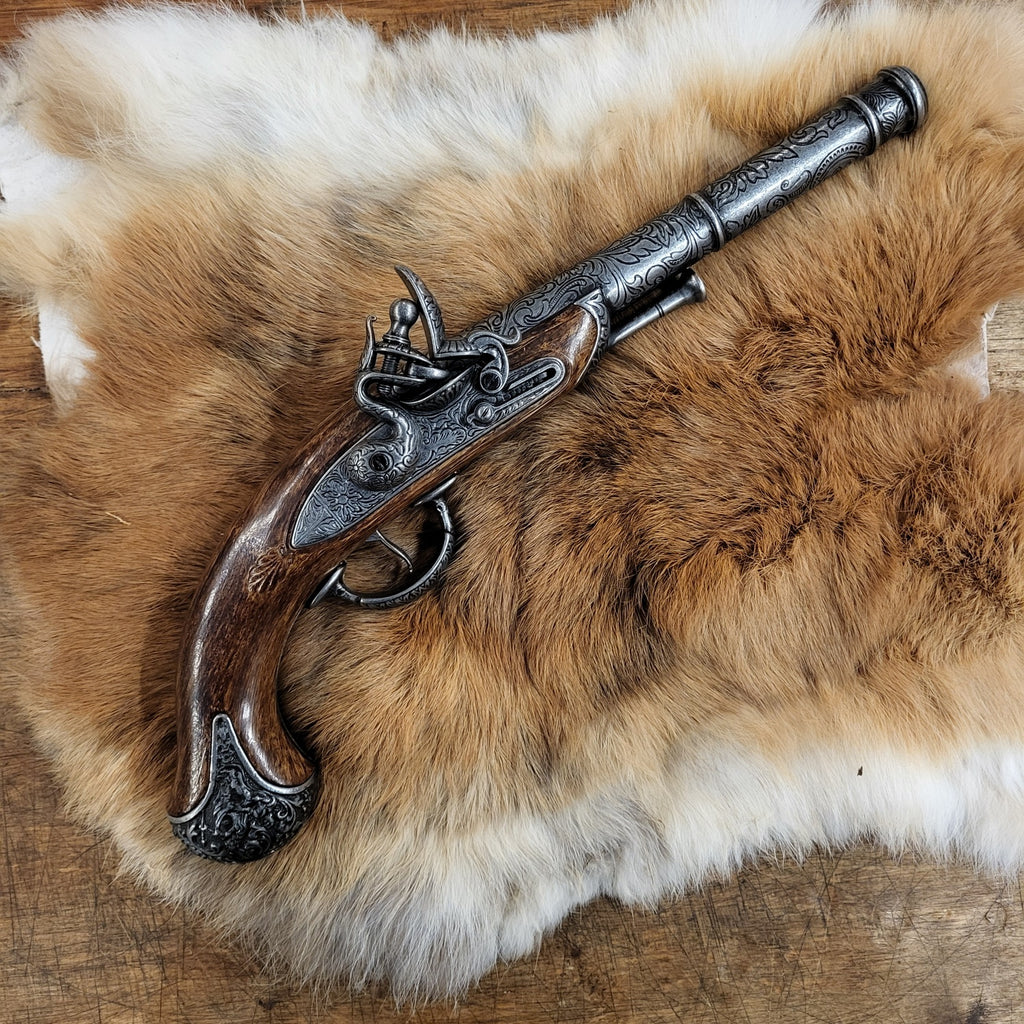 English Flintlock Pistol - Replica