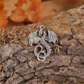 Fantasy Amulett Dragon aus Silber