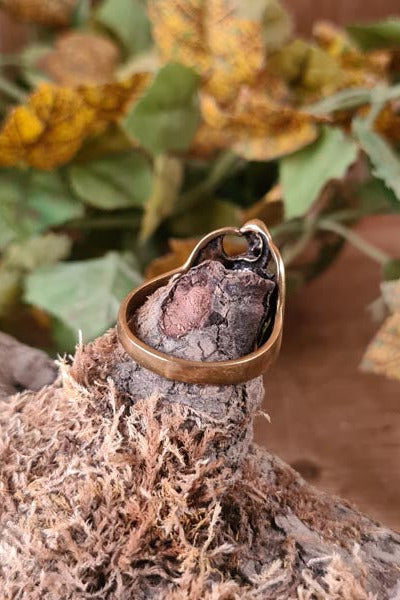 Fantasy Ring Drache mit Onyxstein aus Bronze