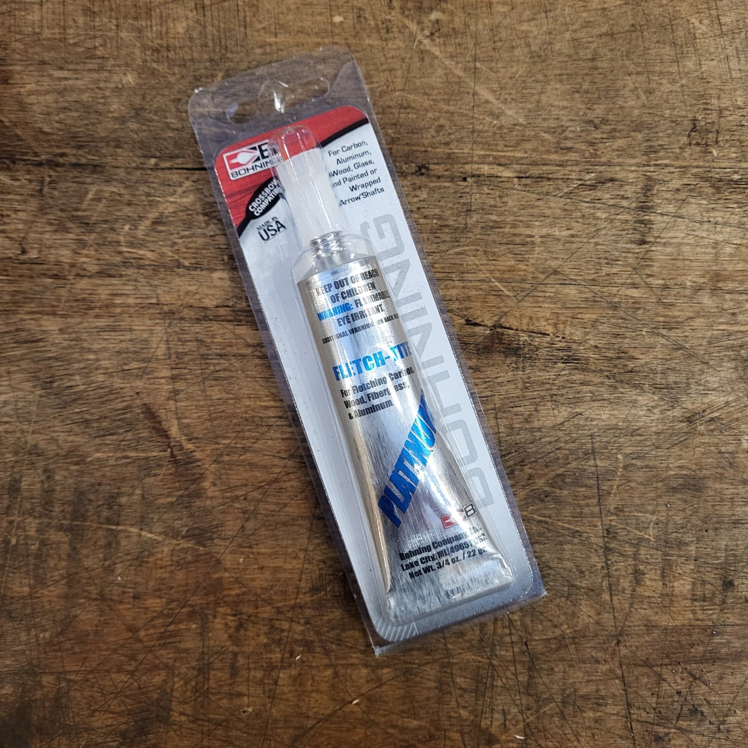 Fletch-Tite Platinum Adhesive for Arrow Building 3/4 oz. Tube