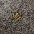 Frühmittelalter Gürtelbeschlag Kiewer Rus in Herzform aus Bronze für 2,5 cm Riemen - Replik