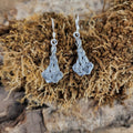 Early Medieval silver plaited earring