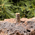 Schmuckperle Frühmittelalter in Zylinderform aus Bronze