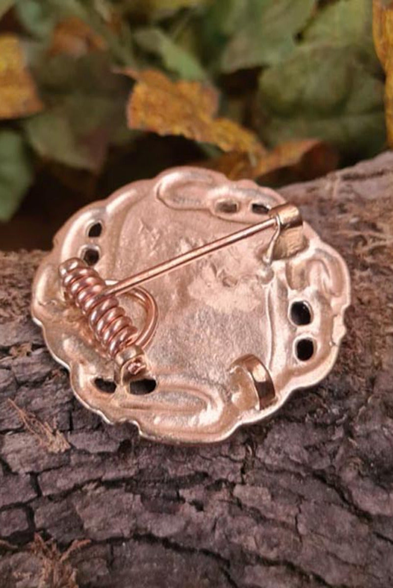 Frankish Disc Brooch Aschheim in Bronze - Replica