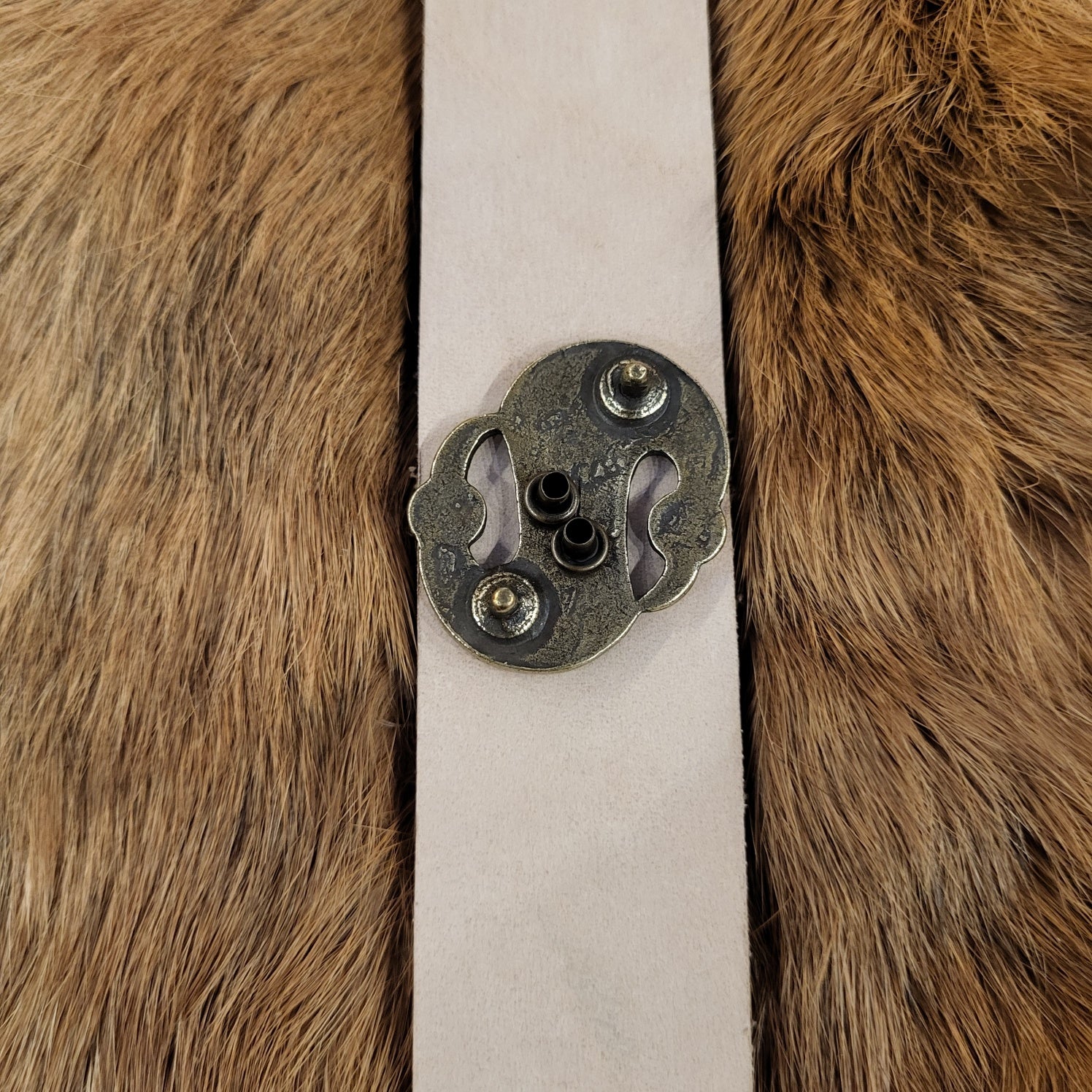 Frankish belt fitting in bird-shaped S-form from the Merovingian period for 3 cm belts