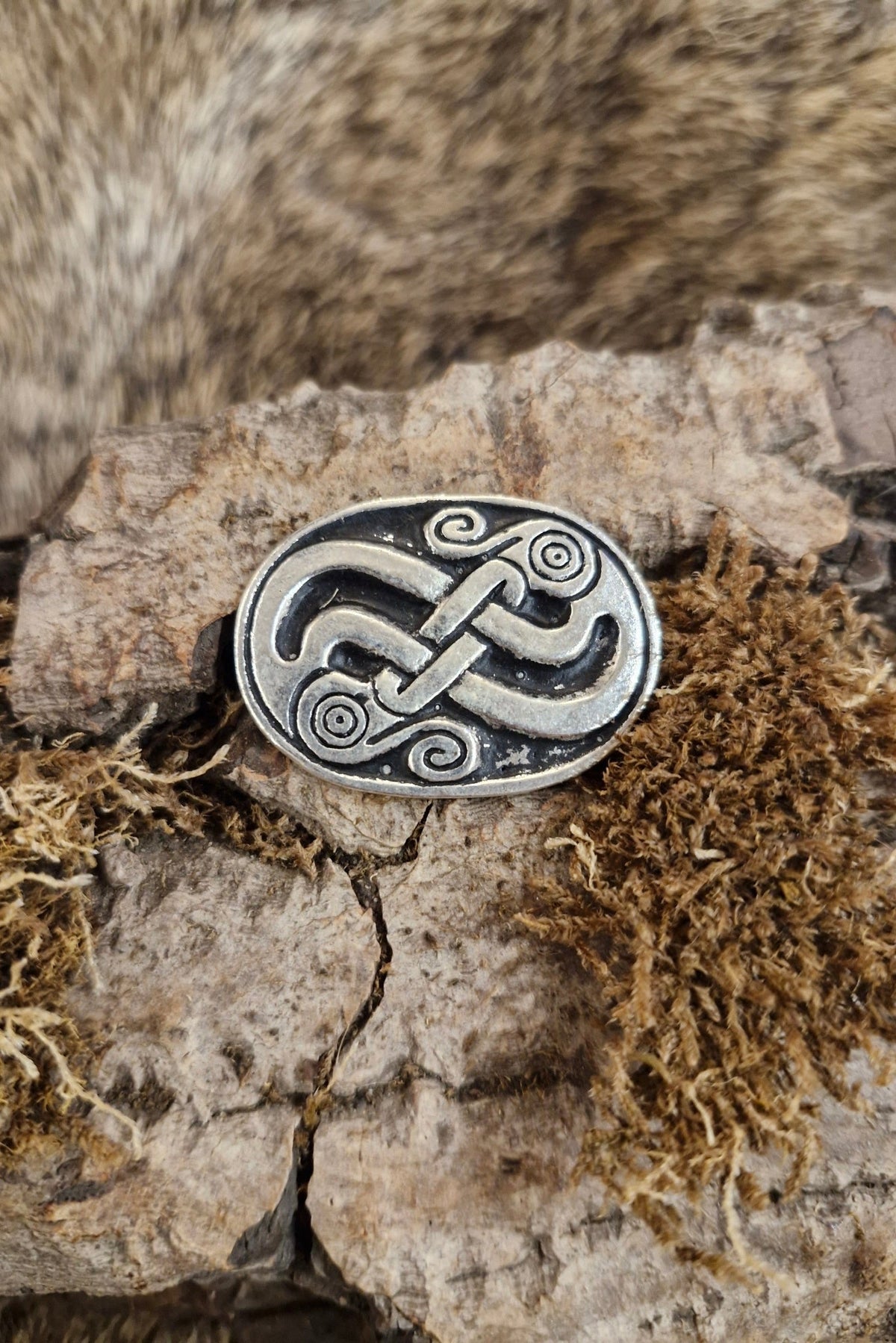 Frühmittelalter Griffabschluss/Endstück Vendel aus Bronze für DIY Messerbau