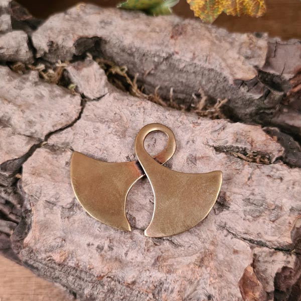 Frühmittelalter Amulett Axtblätter aus Bronze